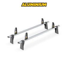 2 x ULTI Bar Aluminium Roof Bars - Transit 2000 to 2014 LWB Medium Roof