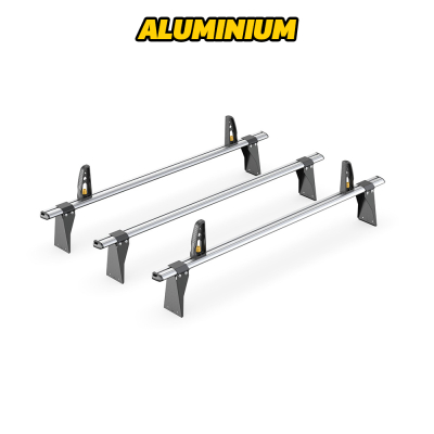 3 x ULTI Bar Aluminium Roof Bars - Transit 2000 to 2014 LWB Medium Roof