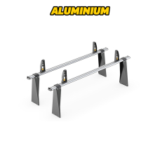 2 x ULTI Bar Aluminium Roof Bars - Transit 2000 to 2014 LWB High Roof