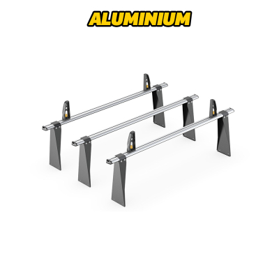3 x ULTI Bar Aluminium Roof Bars - Transit 2000 to 2014 MWB High Roof