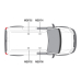 2 x ULTI Bar Aluminium Roof Bars - Transit Connect 2002 to 2013 SWB Twin Rear Doors