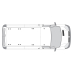 2 x ULTI Bar Aluminium Roof Bars - Primastar 2002 - 2014 SWB High Roof Twin Rear Doors