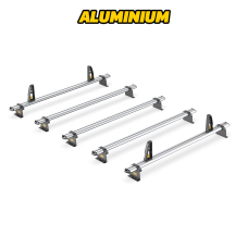 5 x ULTI Bar Aluminium Roof Bars - Crafter 2006 - 2017 LWB High Roof