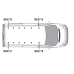 2 x ULTI Bar Aluminium Roof Bars - Scudo 2007 to 2016 LWB Low Roof Twin Rear Doors