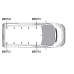 2 x ULTI Bar Aluminium Roof Bars - Scudo 2007 to 2016 SWB Low Roof Twin Rear Doors