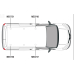 2 x ULTI Bar Aluminium Roof Bars - NV200 SWB Twin Rear Doors