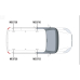 2 x ULTI Bar Aluminium Roof Bars - Doblo 2010 - 2022 MAXI Twin Rear Doors 