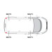 2 x ULTI Bar Aluminium Roof Bars - Transit Custom 2023 Onwards LWB Low Roof Twin Rear Doors