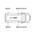 2 x ULTI Bar Aluminium Roof Bars - Transit Connect 2013 onwards SWB Twin Rear Doors 