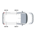 2 x ULTI Bar Aluminium Roof Bars - Transit Courier 2014 - 2023