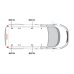 2 x ULTI Bar Aluminium Roof Bars - Talento 2016 - 2021 SWB Low Roof Twin Rear Doors
