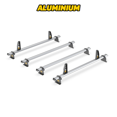 4 x ULTI Bar Aluminium Roof Bars - Proace 2016 - 2024 LWB Twin Rear Doors 