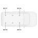 2 x ULTI Bar Aluminium Roof Bars - Doblo 2022 onwards SWB Twin Rear Doors 