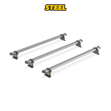 3 x ULTI Bar Trade (Steel) Roof Bars - Vivaro 2002 - 2014 SWB Low Roof Twin Rear Doors 3 x ULTI Bar Trade (Steel) Roof Bars - Vivaro 2002 - 2014 SWB Low Roof Twin Rear Doors