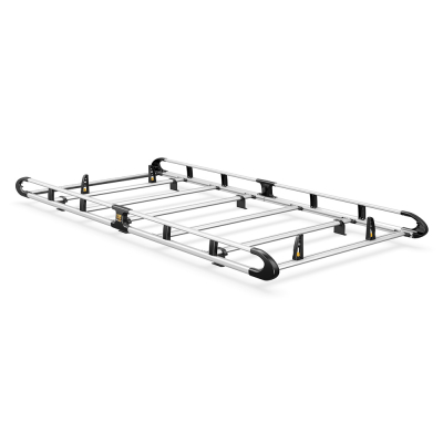 Van Guard Aluminium Ulti Roof Rack - Transit Custom 2023 Onwards SWB Low Roof Twin Rear Doors