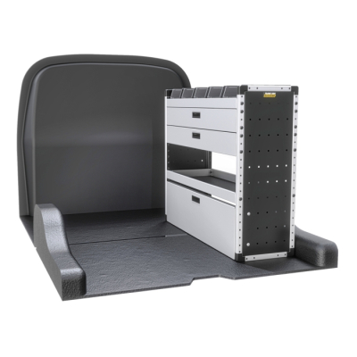 Trade Van Racking - Gold - Driver's Side