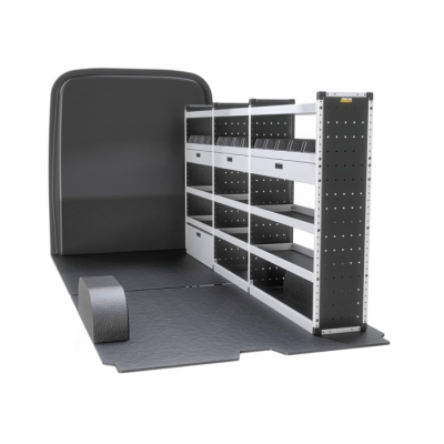 Trade Van Racking - Gold - Driver's Side