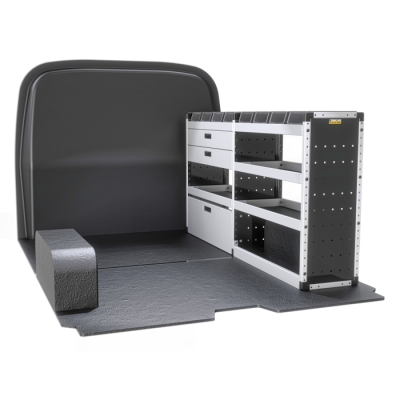 Trade Van Racking - Gold - Driver's Side