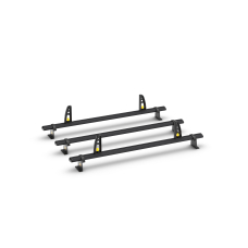 3 x ULTI Bar Aluminium Roof Bars - Townstar SWB Low Roof-BLACK