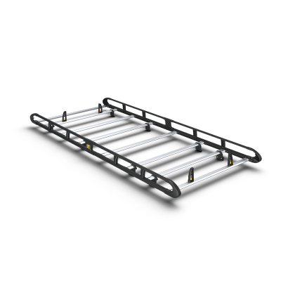 Van Guard Aluminium Ulti Roof Rack - T6 Transporter LWB Tailgate-BLACK