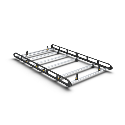 Van Guard Aluminium UltiRack+ Roof Rack - Transit 2014 on MWB High Roof-BLACK Van Guard Aluminium UltiRack+ Roof Rack - Transit 2014 on MWB High Roof-BLACK