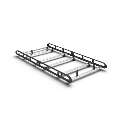 Van Guard Aluminium UltiRack+ Roof Rack - Vivaro 2019 Onwards LWB Twin Doors-BLACK