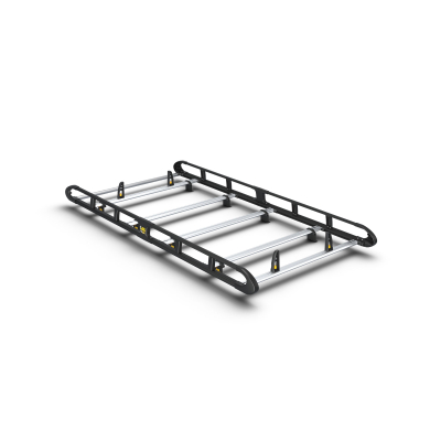 Van Guard Aluminium Ulti Roof Rack - Caddy 2020 onwards MAXI Twin Rear Doors-BLACK