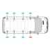 Van Guard Aluminium UltiRack+ Roof Rack - Vivaro 2002 - 2014 SWB Low Roof Tailgate