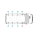Van Guard Aluminium UltiRack+ Roof Rack - Vivaro 2002 - 2014 LWB Low Roof Twin Rear Doors
