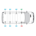 Van Guard Aluminium UltiRack+ Roof Rack - Trafic 2002 to 2014 LWB Low Roof Tailgate 