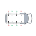 Van Guard Aluminium Ulti Roof Rack - T5 Transporter SWB Twin Rear Doors