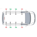 Van Guard Aluminium UltiRack+ Roof Rack - Primastar 2002 - 2014 SWB Low Roof Tailgate