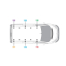 Van Guard Aluminium UltiRack+ Roof Rack - Scudo 2007 to 2016 SWB Low Roof Twin Rear Doors