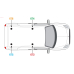 Van Guard Aluminium UltiRack+ Roof Rack - Kangoo 2008 to 2020 SL Twin Rear Doors 