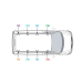 Van Guard Aluminium UltiRack+ Roof Rack - Vito 2015 onwards Compact Low Roof Tailgate 