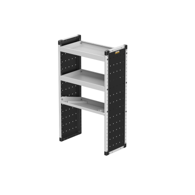 Single Van Racking Unit - 1279mm (H) x 750mm (W) -  2 Straight Shelves, 1 Angled Shelf