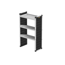 Single Van Racking Unit - 1279mm (H) x 750mm (W) - 1 Straight Shelf, 2 Angled Shelves Single Van Racking Unit - 1279mm (H) x 750mm (W) - 1 Straight Shelf, 2 Angled Shelves