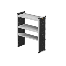 Single Van Racking Unit - 1279mm (H) x 1000mm (W) -  2 Straight Shelves, 1 Angled Shelf
