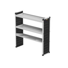 Single Van Racking Unit - 1279mm (H) x 1250mm (W) - 2 Straight Shelves, 1 Angled Shelf