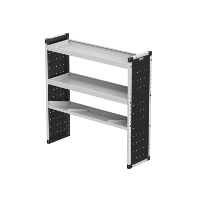 Single Van Racking Unit - 1279mm (H) x 1250mm (W) - 2 Straight Shelves, 1 Angled Shelf