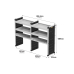 Trade Van Racking Double Unit - 2 Straight, 1 Angled Per Bay - H1009mm x W1466.5mm (683mm & 683mm) Trade Van Racking Double Unit - 2 Straight, 1 Angled Per Bay - H1009mm x W1466.5mm (683mm & 683mm)