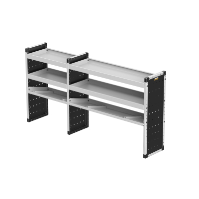Trade Van Racking Double Unit - 2 Straight, 1 Angled Per Bay - H1009mm x W1966.5mm (683mm & 1183mm)