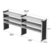 Trade Van Racking Double Unit - 2 Straight, 1 Angled Per Bay - H1009mm x W2466.5mm (1183mm & 1183mm) Trade Van Racking Double Unit - 2 Straight, 1 Angled Per Bay - H1009mm x W2466.5mm (1183mm & 1183mm)