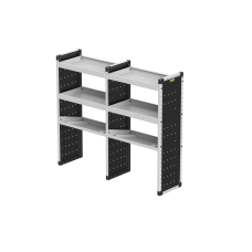 Trade Van Racking Double Unit - 2 Straight, 1 Angled Per Bay - H1279mm x W1466.5mm (683mm & 683mm)