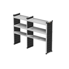 Trade Van Racking Double Unit - 2 Straight, 1 Angled Per Bay - H1279mm x W1716.5mm (683mm & 933mm)