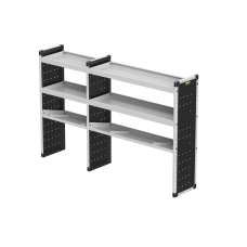 Trade Van Racking Double Unit - 2 Straight, 1 Angled Per Bay - H1279mm x W1966.5mm (683mm & 1183mm)