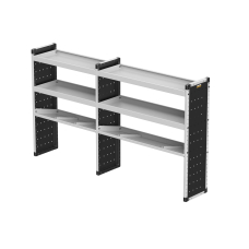 Trade Van Racking Double Unit - 2 Straight, 1 Angled Per Bay - H1279mm x W2216.5mm (933mm & 1183mm) Trade Van Racking Double Unit - 2 Straight, 1 Angled Per Bay - H1279mm x W2216.5mm (933mm & 1183mm)