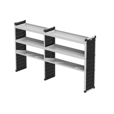 Trade Van Racking Double Unit - 2 Straight, 1 Angled Per Bay - H1279mm x W2216.5mm (933mm & 1183mm) Trade Van Racking Double Unit - 2 Straight, 1 Angled Per Bay - H1279mm x W2216.5mm (933mm & 1183mm)