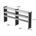 Trade Van Racking Double Unit - 2 Straight, 1 Angled Per Bay - H1279mm x W2466.5mm (1183mm & 1183mm) Trade Van Racking Double Unit - 2 Straight, 1 Angled Per Bay - H1279mm x W2466.5mm (1183mm & 1183mm)